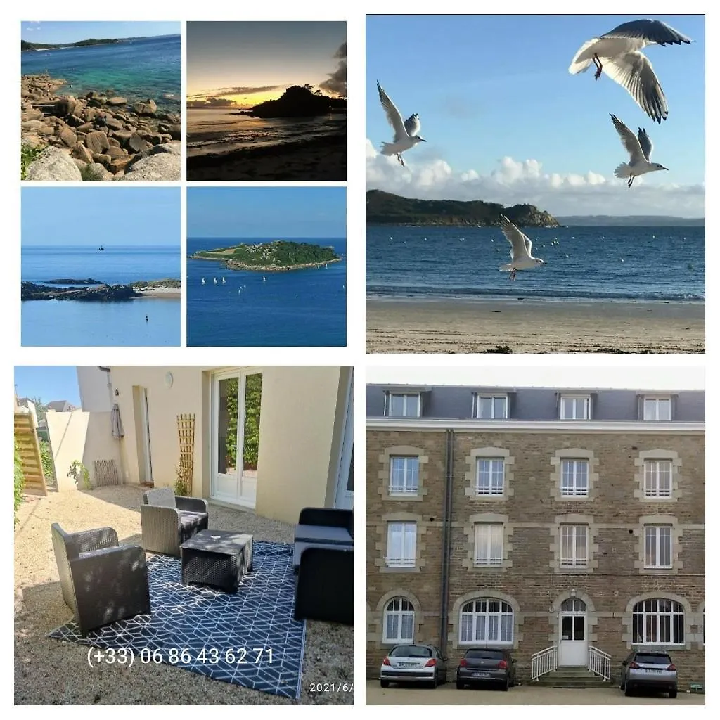 Ty Sam Bretagne - Bel Appartement Maison Rdc Terrasse T3-T4 Proche Plages Et Commerces Trébeurden